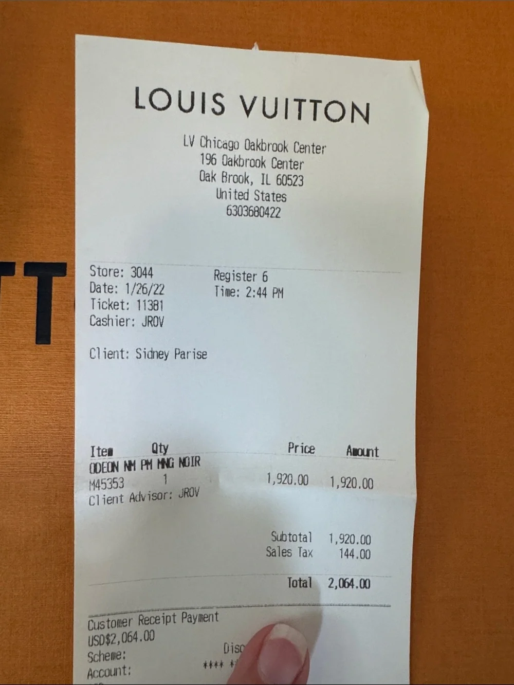 Louis Vuitton no has canvas